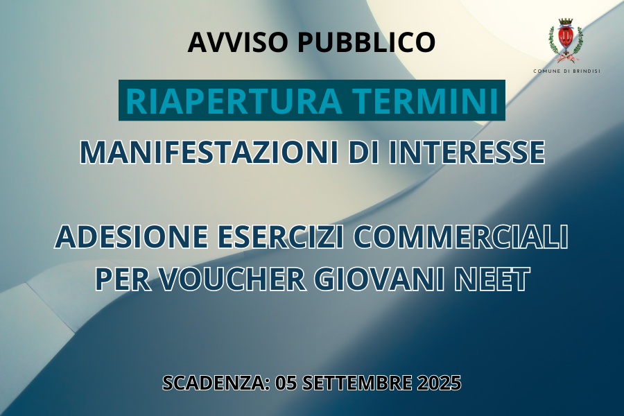 Adesione esercizi commerciali per voucher giovani NEET immagine