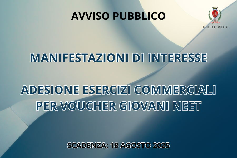 Adesione esercizi commerciali per voucher giovani NEET immagine