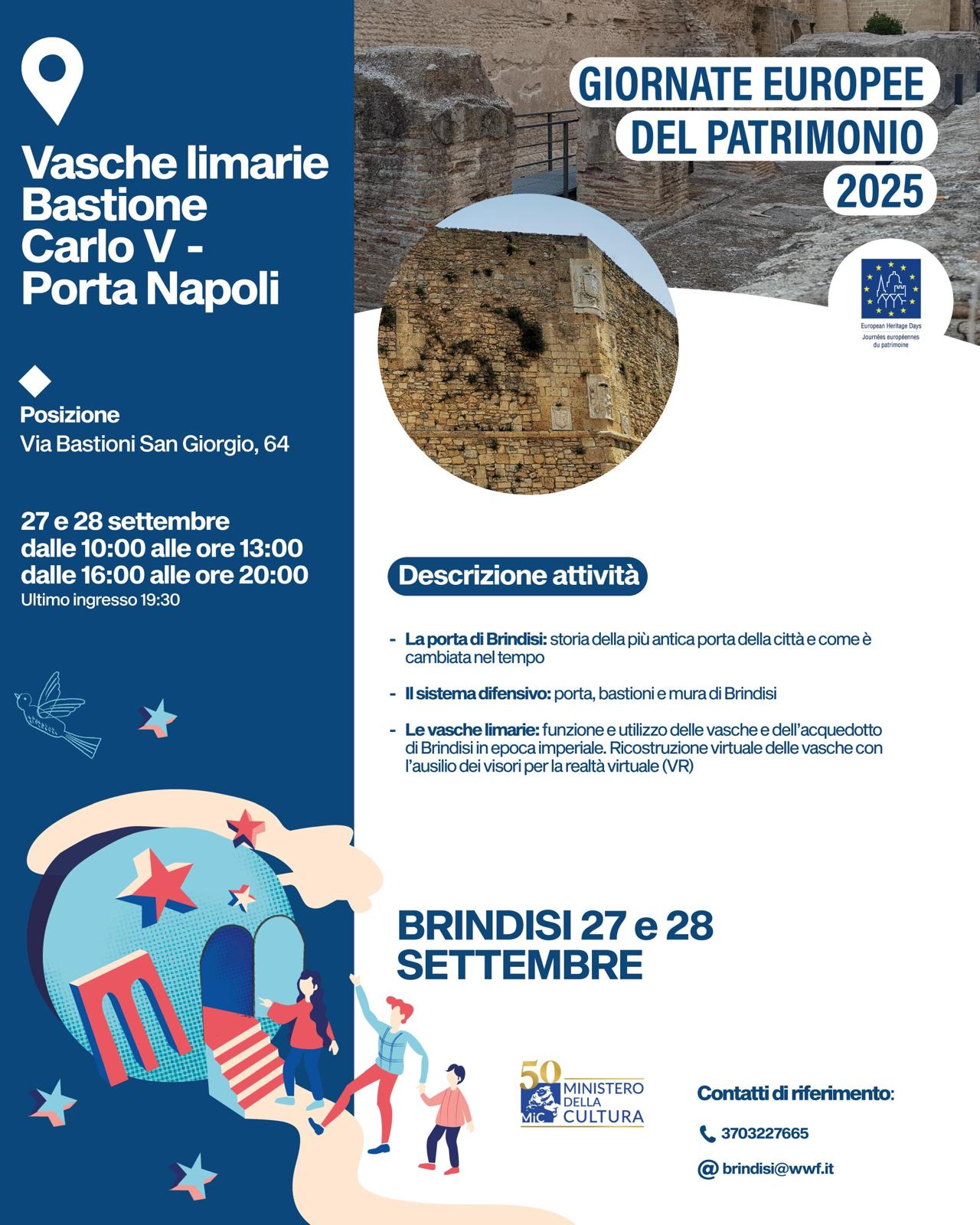 Vasche limarie Bastione Carlo V - Porta Napoli