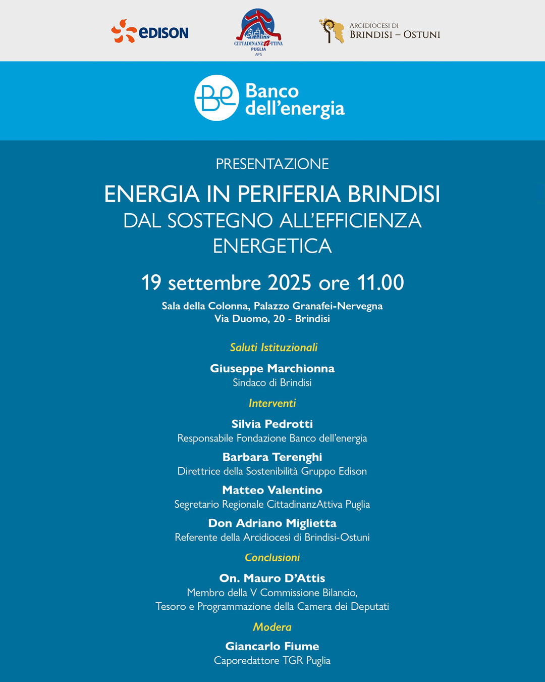 Locandina Energia in Periferia Brindisi