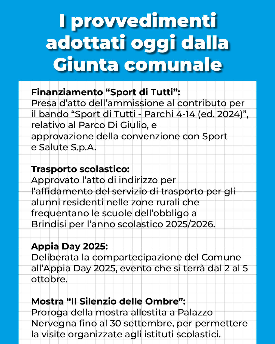 Provvedimenti giunta 4 settembre provvedimenti-giunta-4-settembre