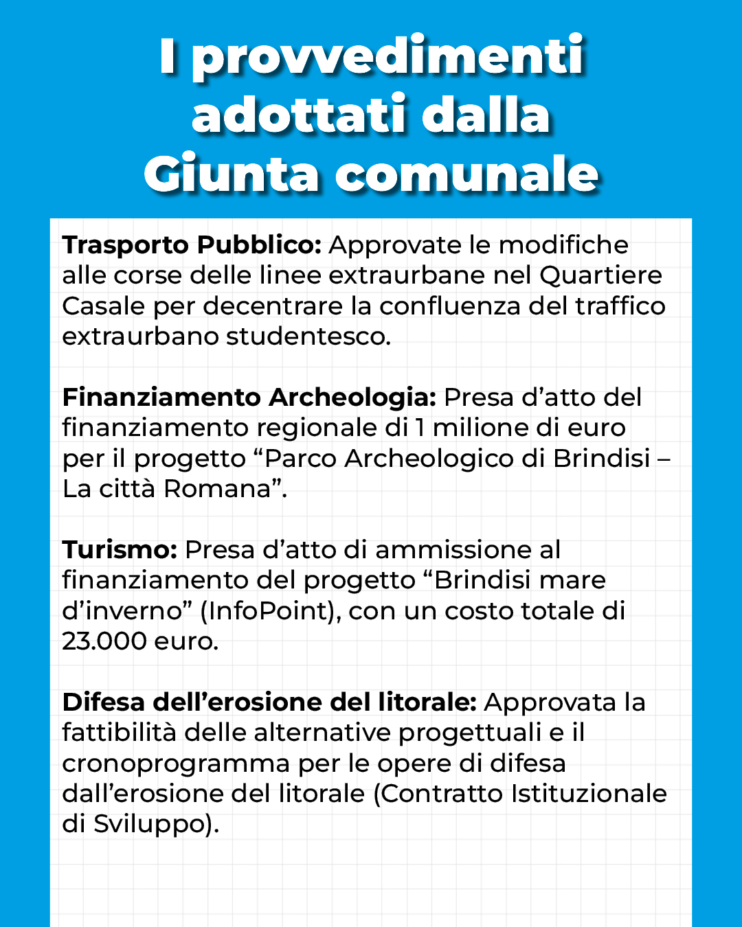 Provvedimenti Giunta 03-10-2025 Provvedimenti Giunta 03-10-2025