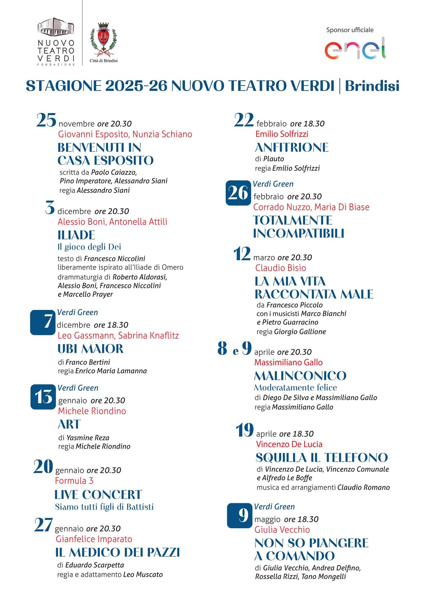 Stagione 2025-26 NTV immagine