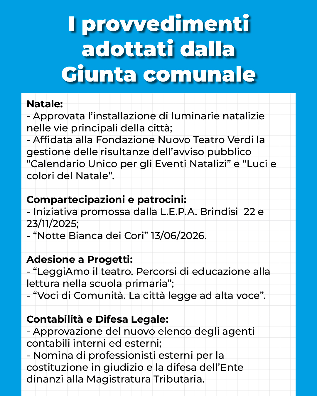Provvedimenti Giunta18-11-2025