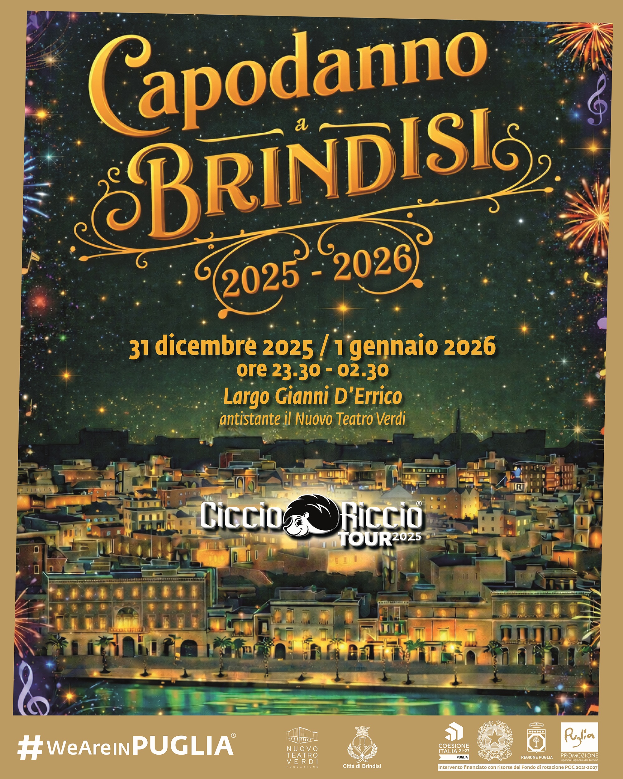 Locandina Notte di Capodanno con Ciccio Riccio