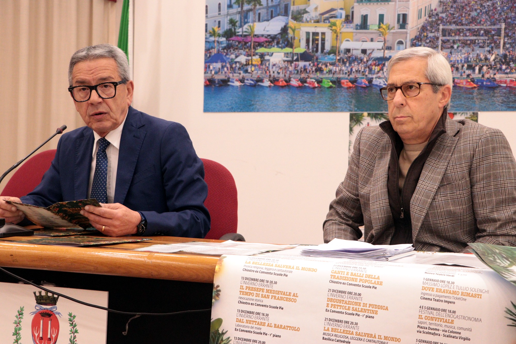 Un momento della conferenza stampa di questa mattina