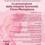 Locandina pari opportunità focus menopausa