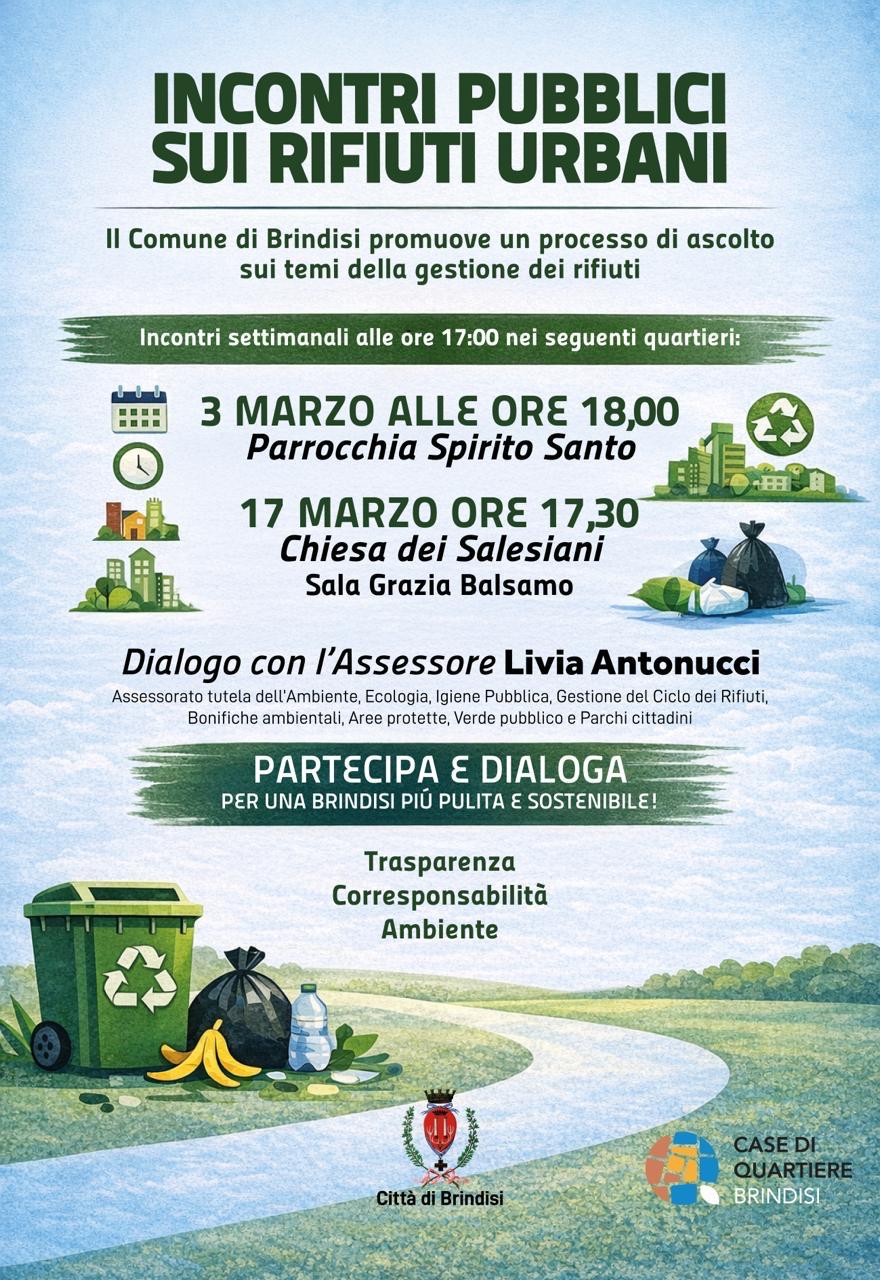 Locandina incontri rifiuti