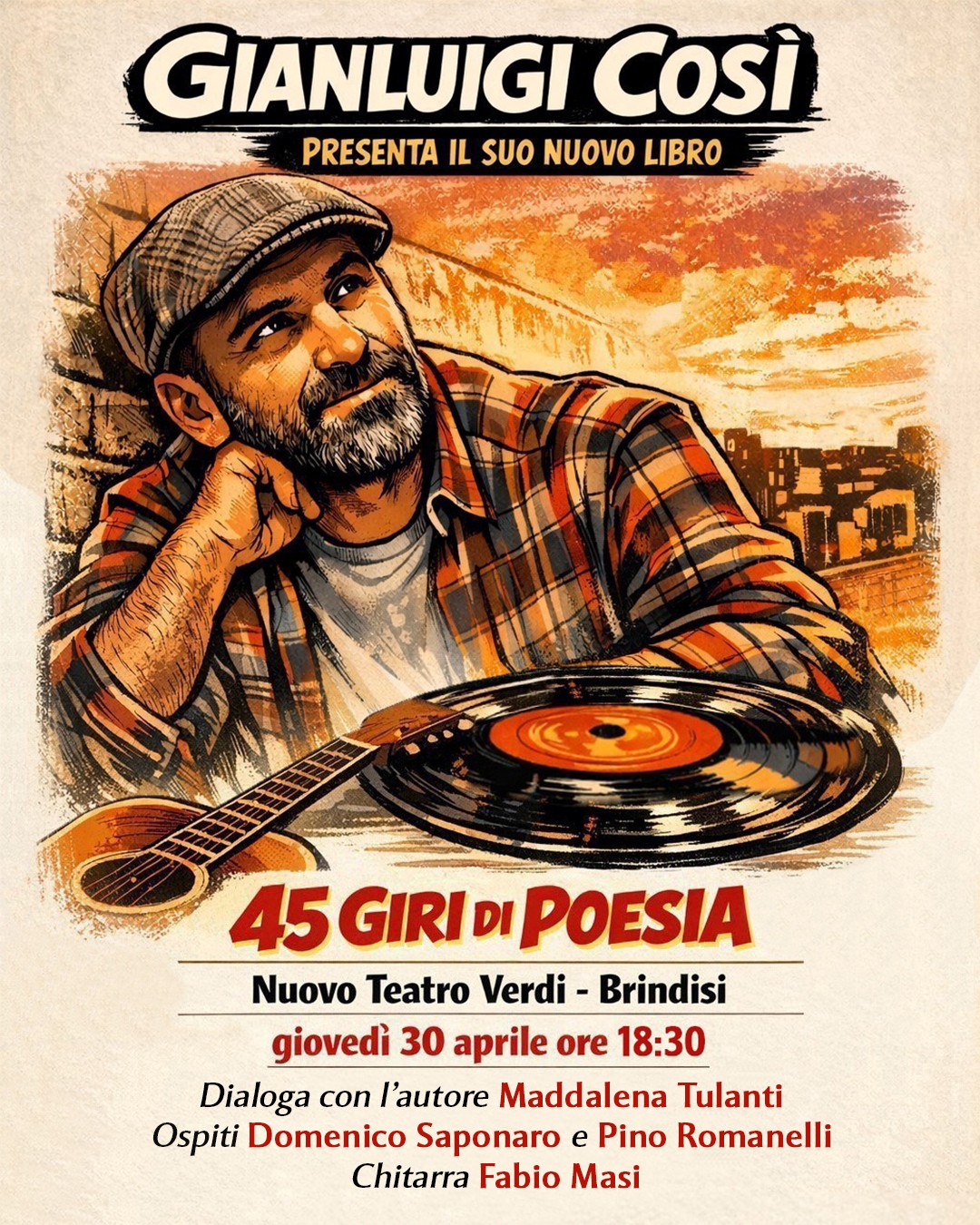 Locandina 45 giri di poesia