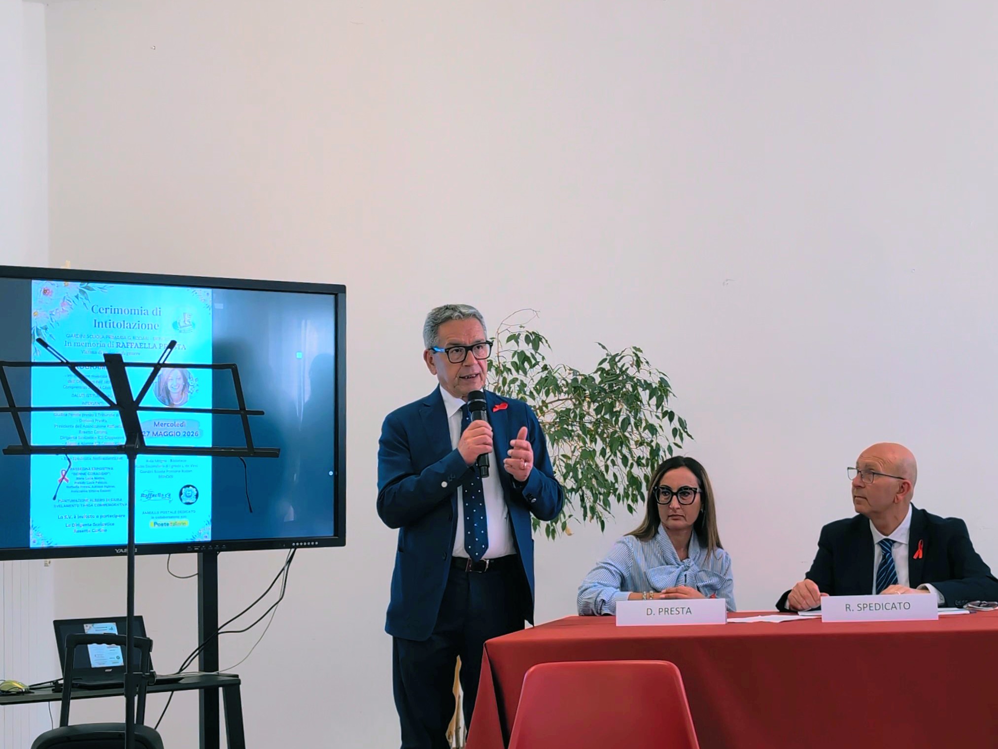 Sindaco intitolazione Presta