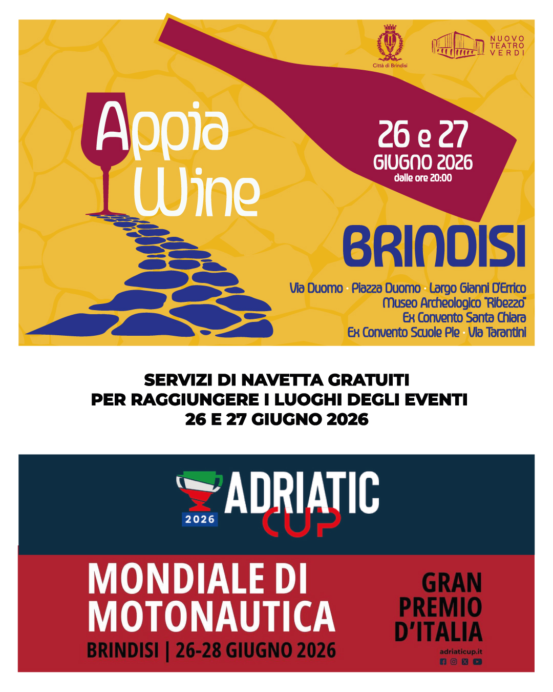 Servizio di navetta gratuito