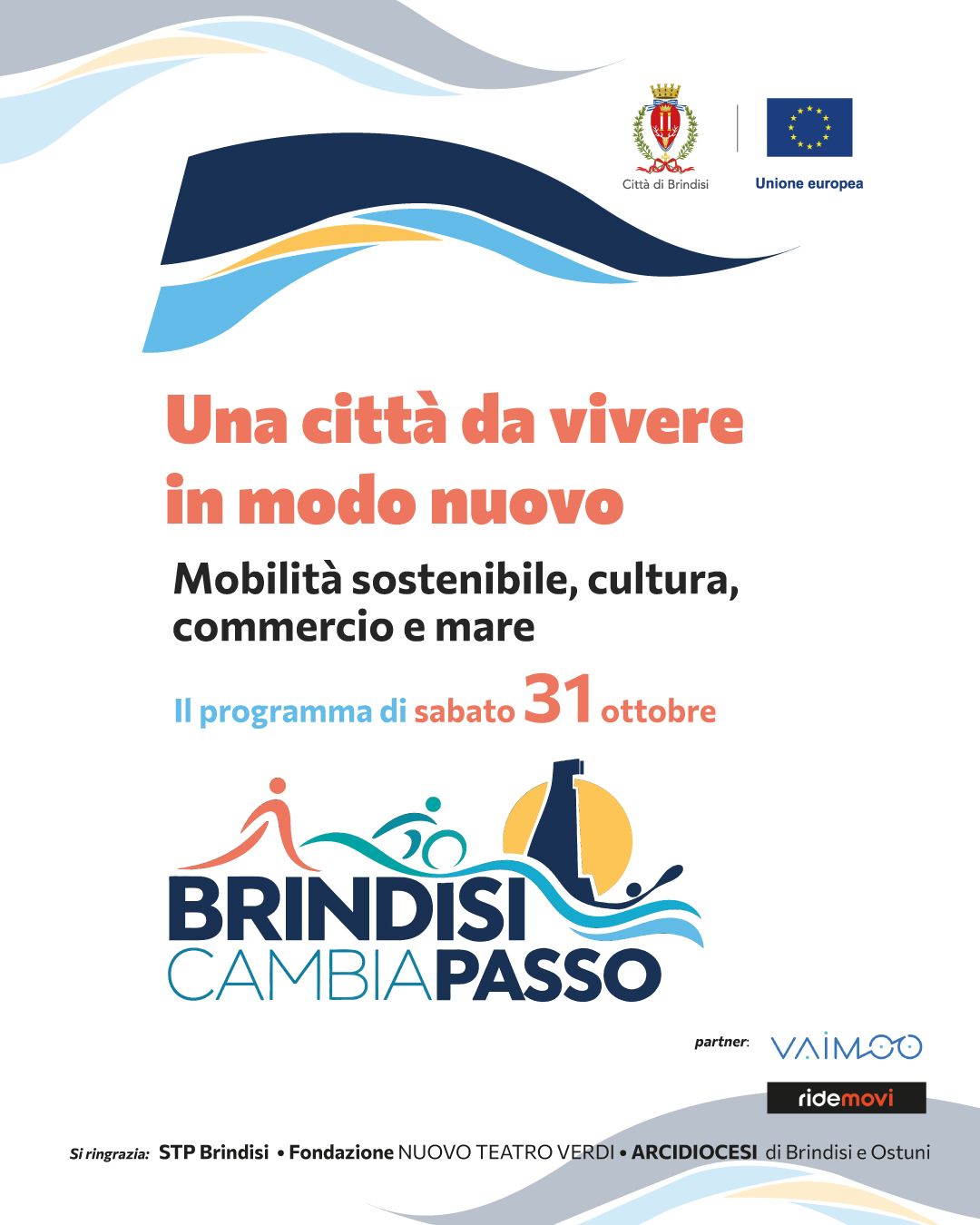 Brindisi CambiaPasso Programma sabato 31 ottobre