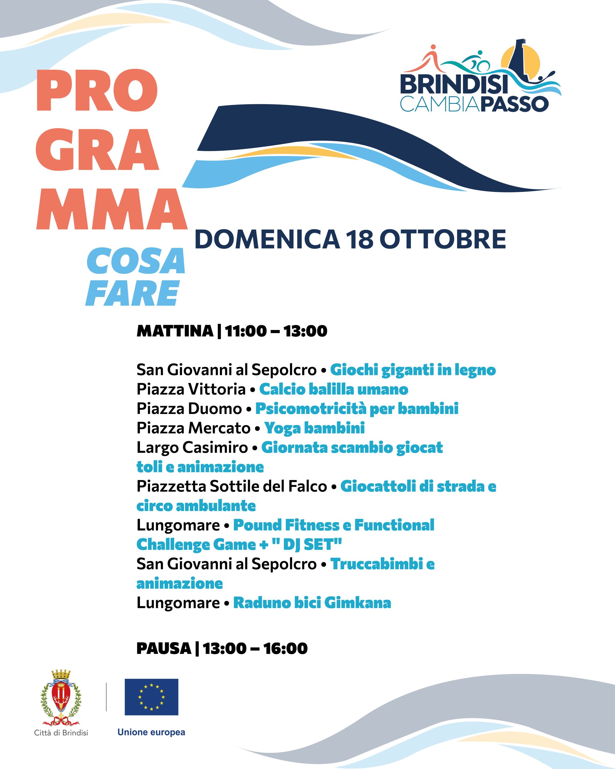 Brindisi CambiaPasso - Programma 1